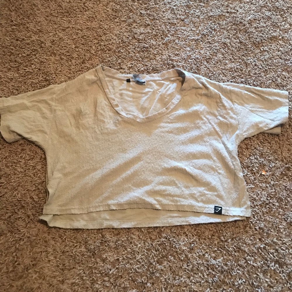 gym shark towel tee